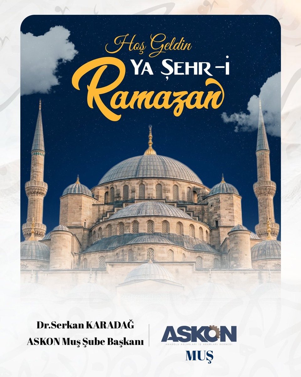 Rahmet, bereket ve mağfiret ayı olan mübarek Ramazan-ı Şerif’e kavuşmanın huzurunu yaşıyoruz. 

Bu mübarek ayın birlik ve beraberliğimizi güçlendirmesini temenni ediyor,aziz milletimizin ve tüm İslam âleminin Ramazan-ı Şerif’ini tebrik ediyorum.

#HoşgeldinRamazan #RamadanMubarak
