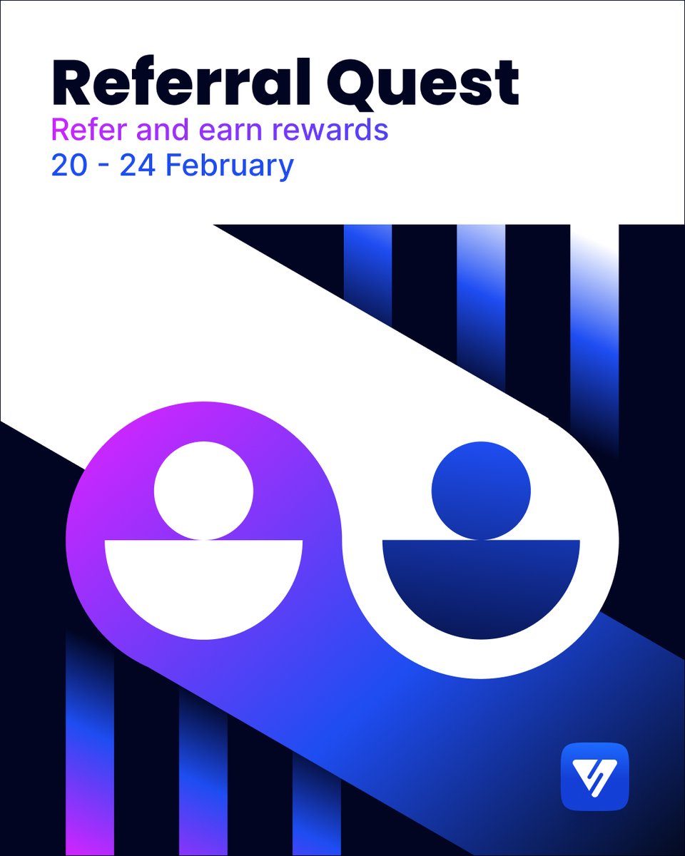 VALR's Referral Quest is live.

From 20 - 24 February, refer your friends and earn points toward tiered mystery gifts from a $1,250 reward pool.

The more friends who fully verify and trade, the more points you earn - and the top referrer gets $250 in crypto.

Your friends can