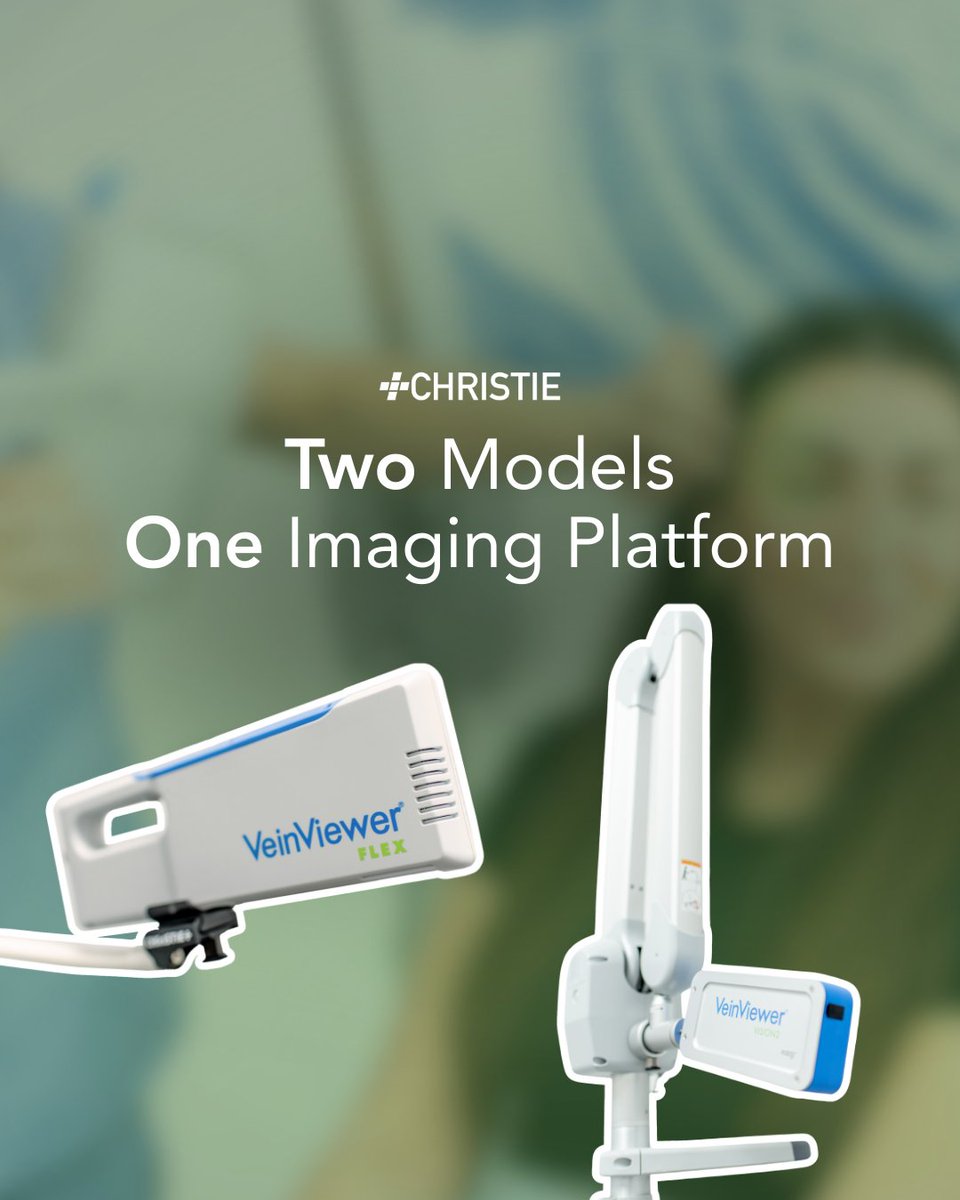 CAREstreamUSA's tweet image. Two models. One Imaging Platform. Choose which VeinViewer® version fits your facility's needs best. ⁠
⁠
DM us to learn more.⁠
⁠
#VeinViewer #ChristieMedical #vascularaccess⁠ #repost
instagram.com/p/DU0ymprEouV/…