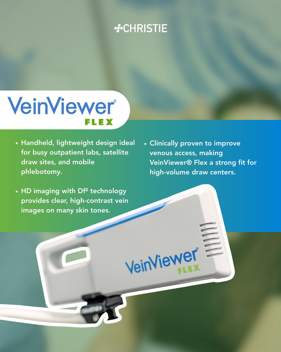 CAREstreamUSA's tweet image. Two models. One Imaging Platform. Choose which VeinViewer® version fits your facility's needs best. ⁠
⁠
DM us to learn more.⁠
⁠
#VeinViewer #ChristieMedical #vascularaccess⁠ #repost
instagram.com/p/DU0ymprEouV/…