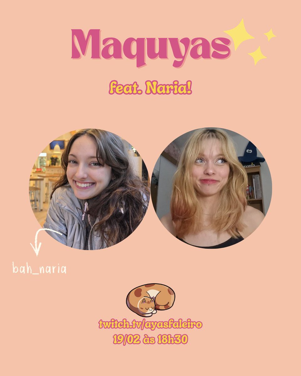 HOJE TEM LIVE!

eu e a <a href="/Bah_Naria/">Naria</a> estaremos ao vivo para nos maquiar de vampirinhas, enquanto fofocamos com vocês 🧛‍♀️

link para enviar perguntas, conselhos, declarações que leremos em live: ngl.link/ayasfaleiro

às 18h30, na roxinha 💜