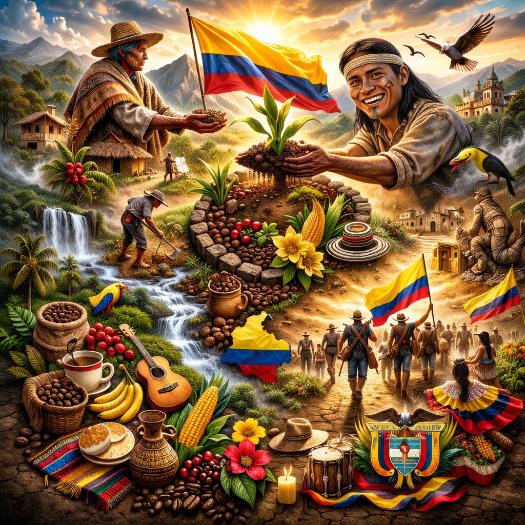 Poema Quechua colombiano

Puñado de tierra
Me entregaron un puñado de tierra para que ahí viviera.
«Toma, lombriz de tierra», me dijeron, 
«Ahí cultivarás, ahí criarás a tus hijos, 
ahí masticarás tu bendito maíz». 
Entonces tomé ese puñado de tierra, 
lo cerqué de piedras para
