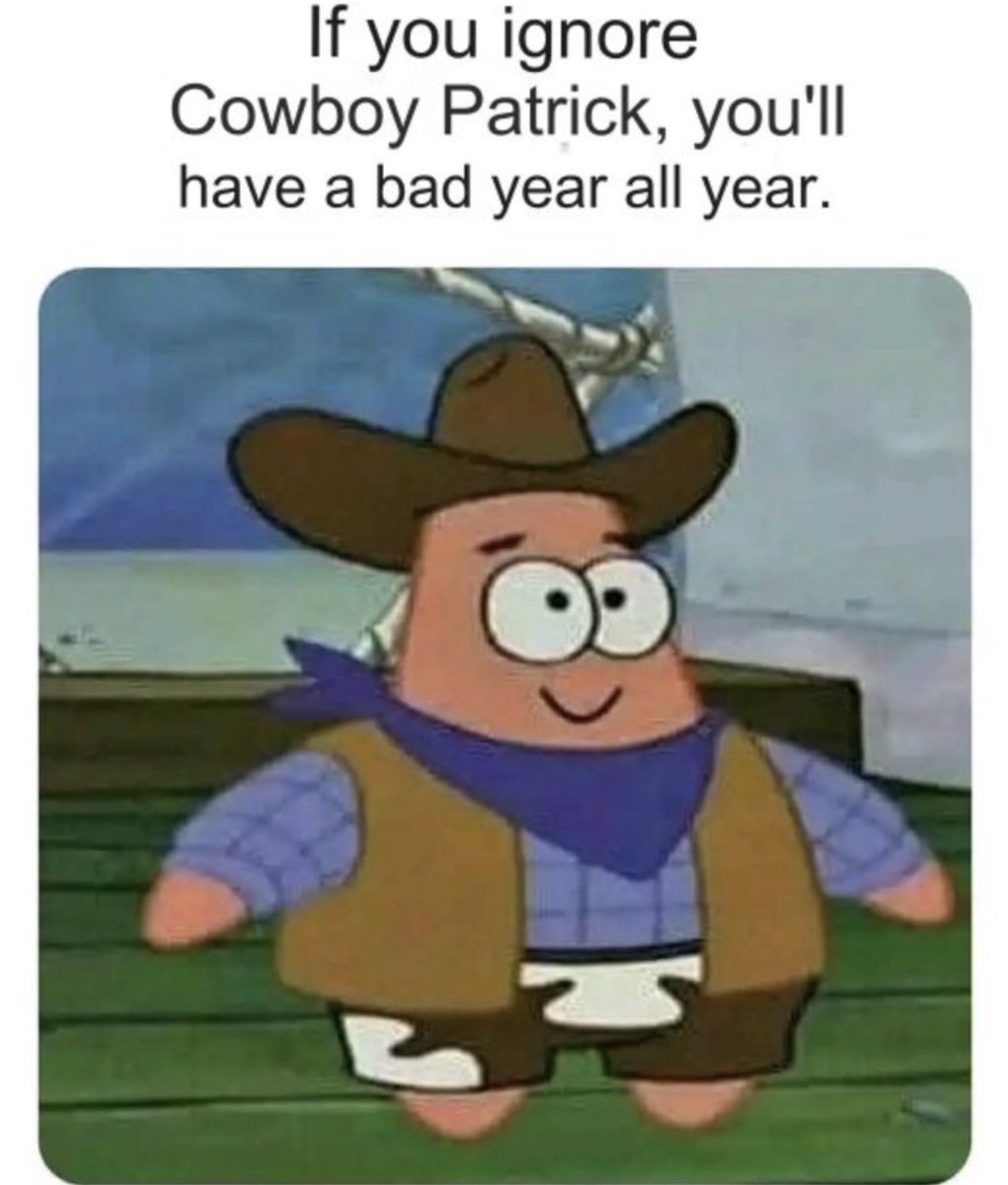 Don’t ignore cowboy Patrick