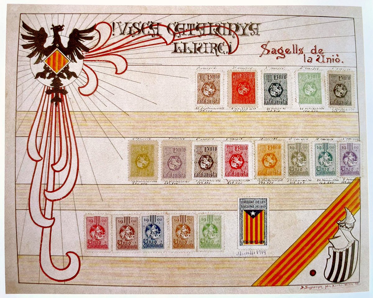 <a href="/sagradafamilia/">La Sagrada Família</a> Domènec Sugranyes, mà dreta de Gaudí i arquitecte executor dels 4 campanars del Naixement, estaria molt content q coronessiu la creu amb una senyera.

Pq ja sabeu q mentre feia els campanars també feia aquesta làmina amb el títol "Visca Catalunya Lliure!" i una estelada de 1919.