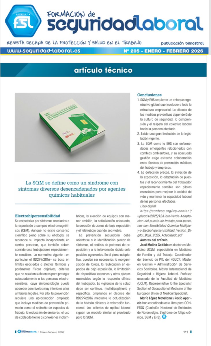 CONFESQ: Coalición Nacional de FM, SFC, SQM y EHS tweet media