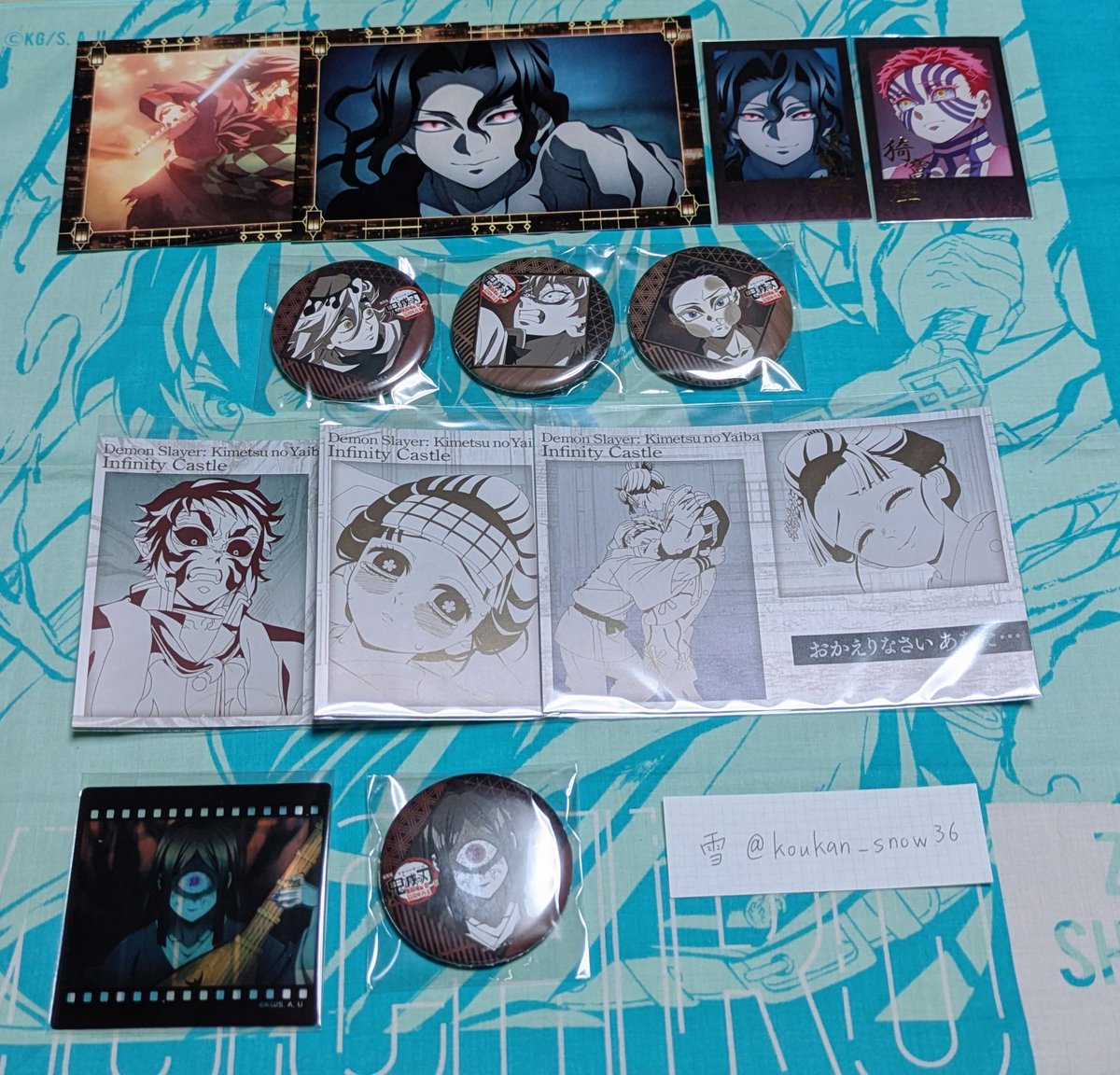 交換】鬼滅の刃 ダイニング お楽しみくじ チェキ風ブロマイド クリア