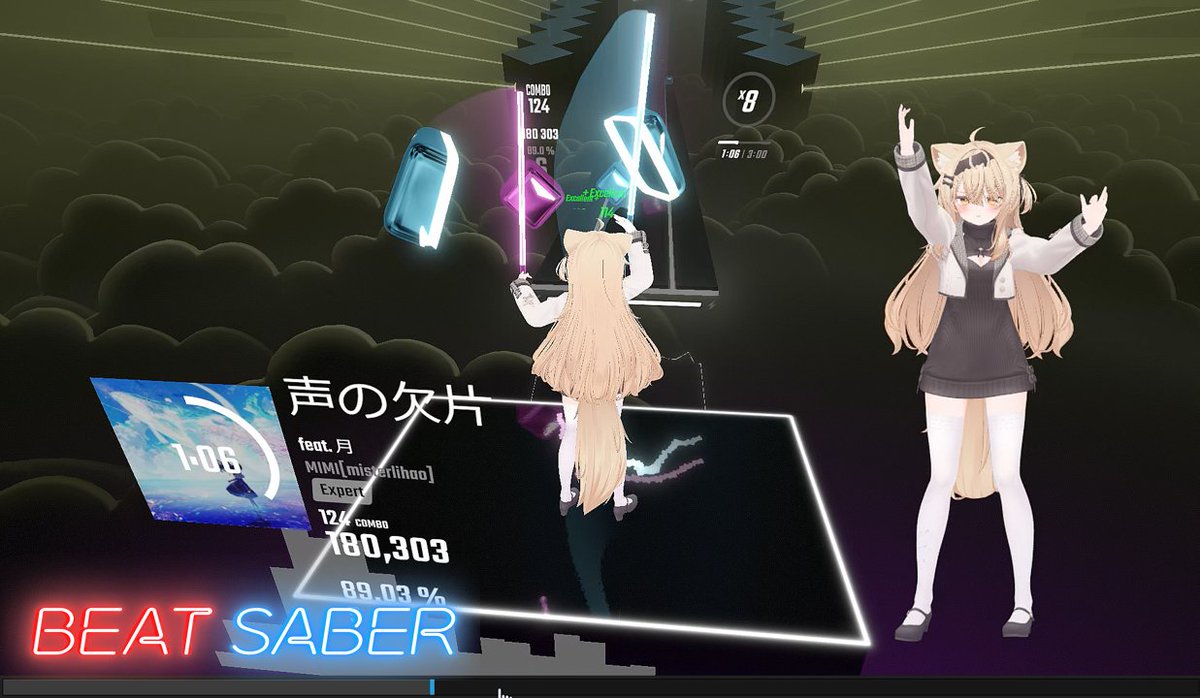 enyara_gt's tweet image. 【BeatSaber】 声の欠片 feat. 月 - MIMI / Mapper:李昊 (misterlihao)さん 
youtu.be/j2noPE7jjsA?si… @YouTubeより 公開しました。
#BeatSaber 
#LIV #VMC 
#Eku3D
