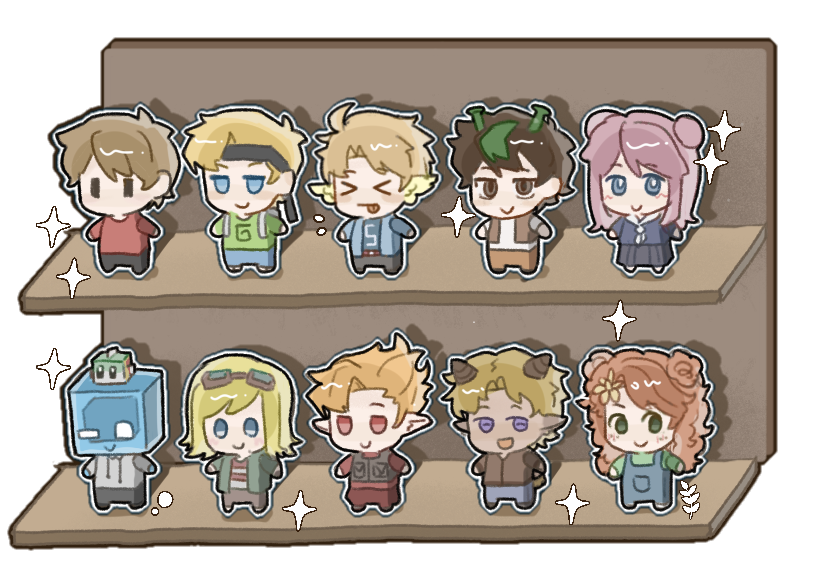 I put them on a shelf