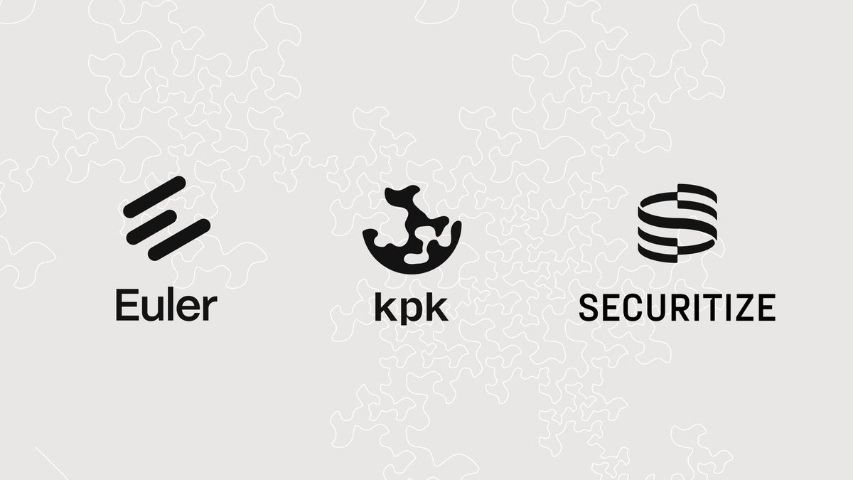 1/ Regulated tokenised RWAs are moving towards DeFi composability via structured, isolated lending markets.

Following <a href="/Securitize/">Securitize</a>’s DS Protocol integration, kpk will curate isolated lending vaults for selected tokenised assets on <a href="/eulerfinance/">Euler Labs</a>.

Built to scale, with clear
