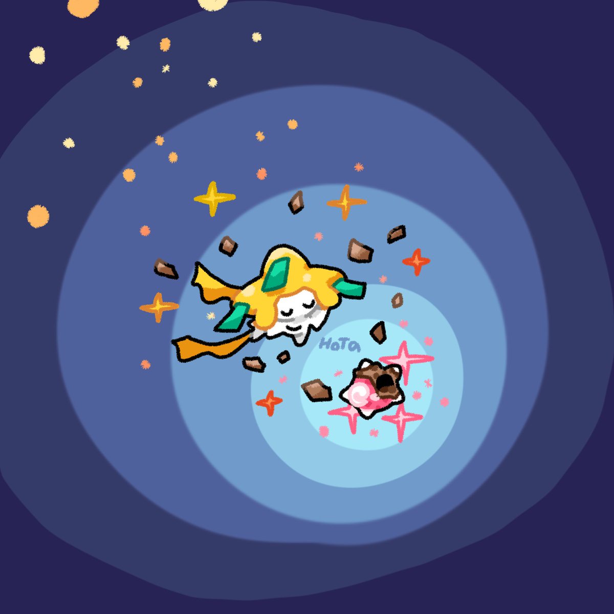 kamome_vov's tweet photo. 崩れ行く流れ星 https://t.co/JAQZrkrg1R