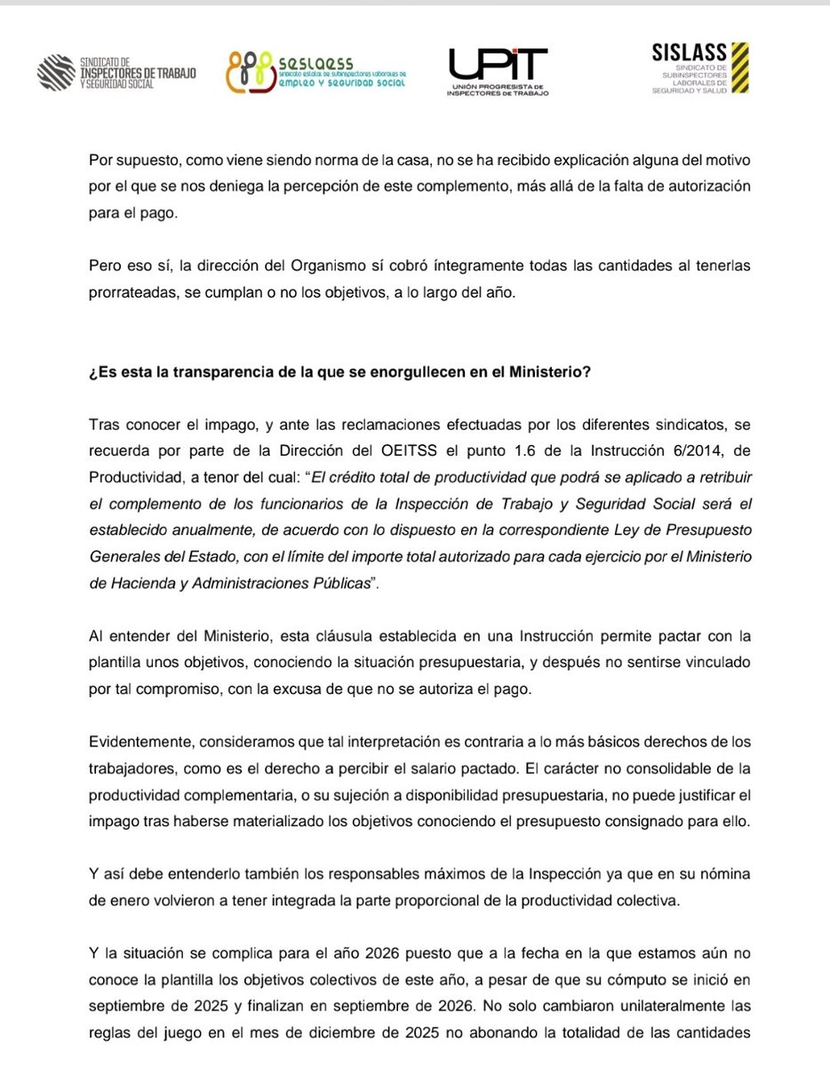 UPIT - Inspección de Trabajo tweet media