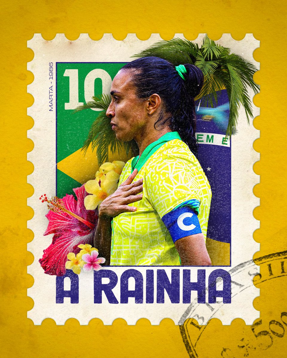 mundopelotanet's tweet photo. Marta Vieira da Silva cumple hoy 40 años.

A RAINHA. 👑🇧🇷 https://t.co/q43tDkDDBm
