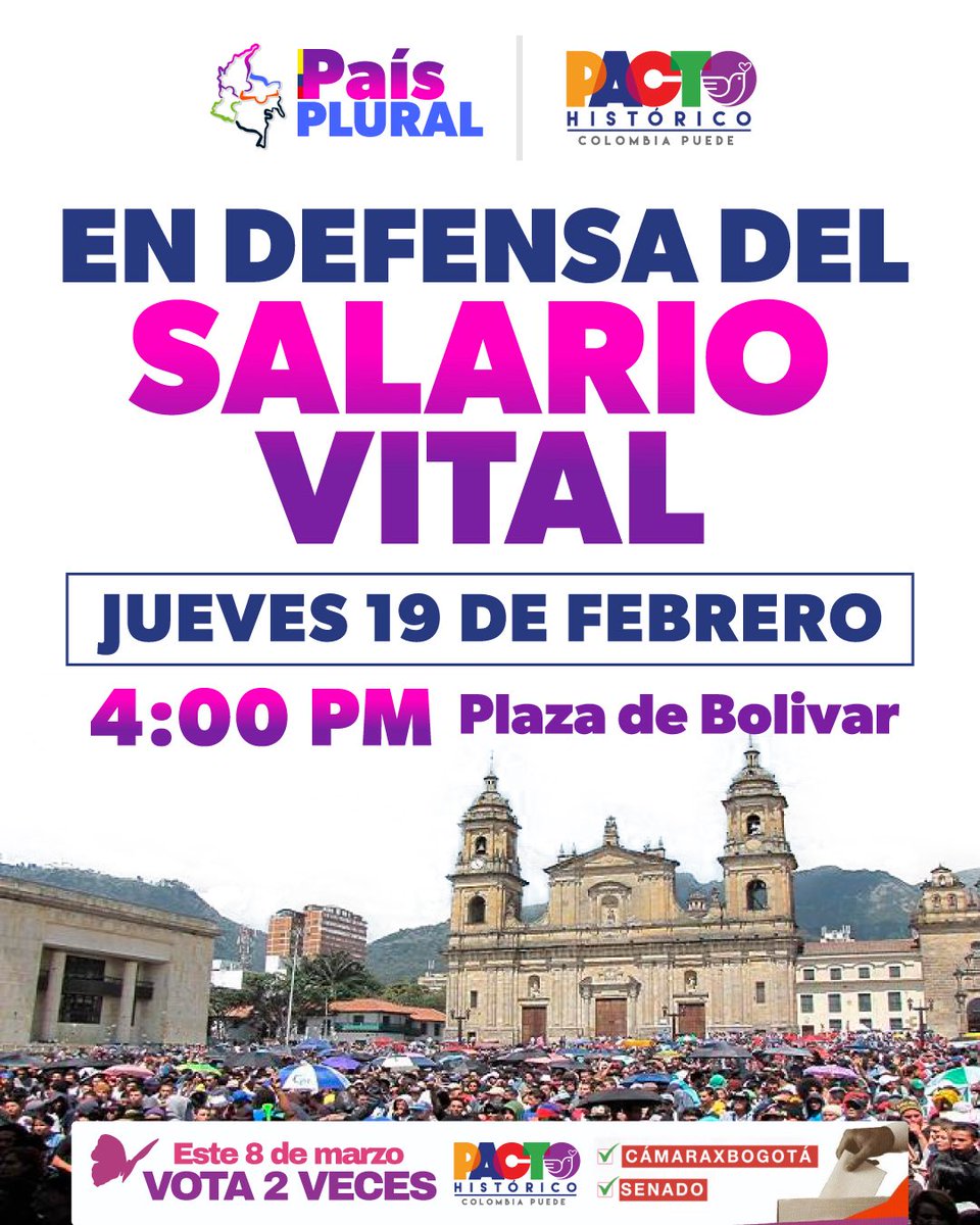 #SalarioVitalDigno por las  familias trabajadoras que madrugan, pagan arriendo, sostienen hogares, estudian y trabajan al tiempo. Por las  familias que tienen en el salario vital una oportunidad para su bienestar