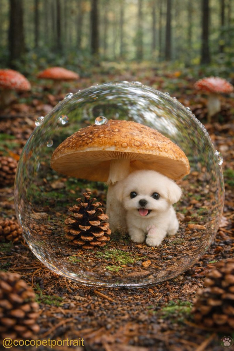 cocopetportrait's tweet photo. A tiny world in the quiet forest. 🍄💧
Mini Coco resting beneath a mushroom, where even the smallest places feel safe.
💎 Collector Edition (1/1) – Available via DM
🔗 Link in bio
📩 @cocopetportrait
#MiniCoco #CocoPetPortrait #1of1Art #DigitalCollectible #EtherealArt https://t.co/AcLqJOE3D5