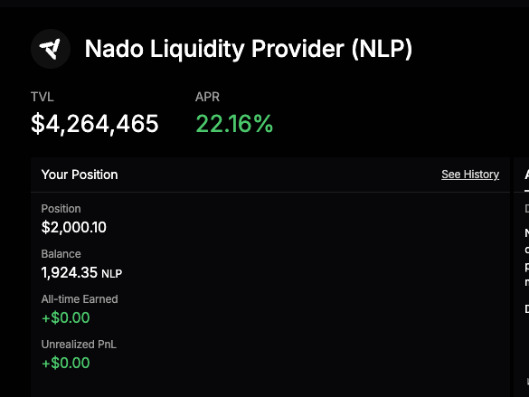 onchainShogun's tweet photo. I finally made my deposit into the @nadoHQ  Vault! Huge thanks to the Nado team for building such a high-performance engine. 

Why the Vault?
Most people are just swapping for volume. I’m thinking long-term. By depositing into the NLP (Nado Liquidity Provider) mechanism, I’m now:

Getting a slice of market-making and liquidation flows.

Stacking Nado Points for the $INK airdrop while I sleep.

My vault position can even serve as collateral for further trades.

It’s not just about grinding volume anymore; it’s about owning a piece of the action. 

https://t.co/KkDgmP1JTG
If you need code to join, couple spot left [be early]