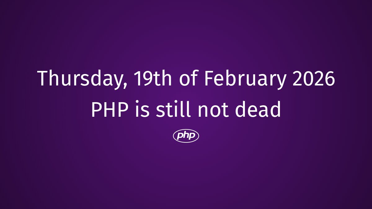 PhpDead's tweet photo. PHP still not dead #php #BackendDevelopment #PHPAfterlife #PHPFrameworks #PHPDevelopers #RIPPHP #EndOfPHP #PHPDead #PHPSnippets #PHPExit https://t.co/KRKcZJuuQS