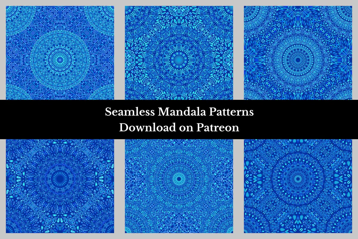 DavidZydd's tweet image. Seamless Mandala Pattern Set - Patreon exclusive: patreon.com/cw/MandalaMagi… #patternrepeat #patterninspiration #repeatingpattern #MandalaMagicMarket