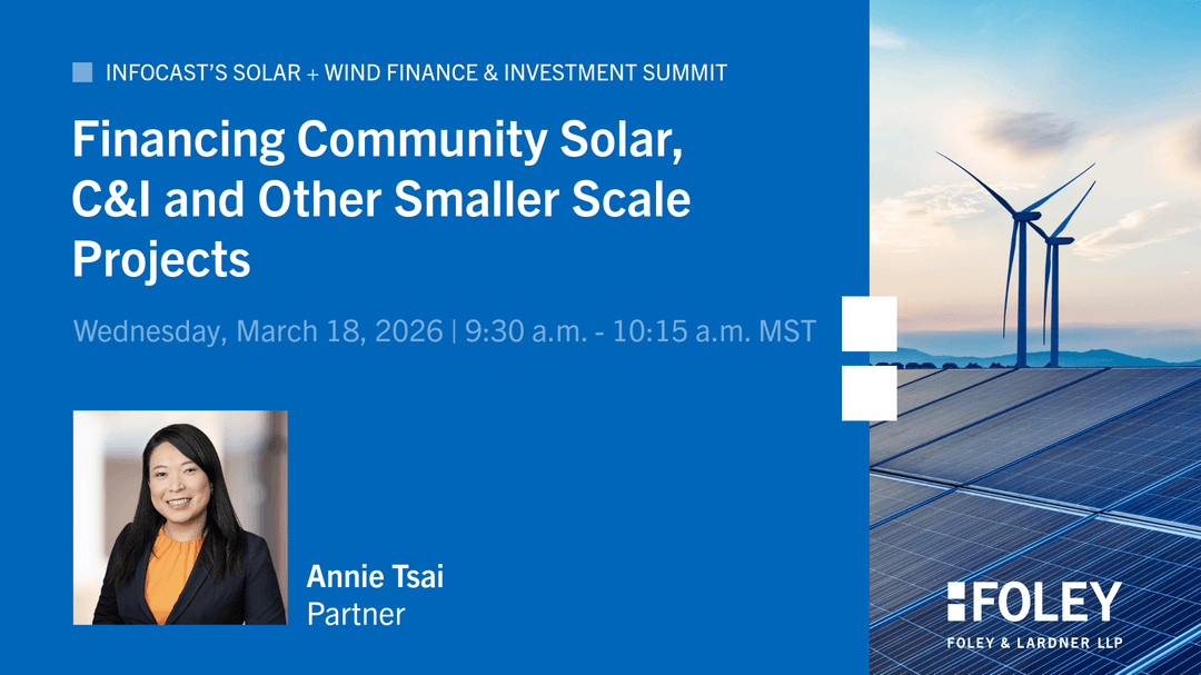 FERCLawyer's tweet photo. Don’t miss the powerhouse panel moderated by my colleague Annie Tsai, leading on the surge of community solar, DERs, and smaller‑scale projects. This segment is moving fast, attracting serious investor attention, and rewriting the playbook on deployment speed and returns. 

We… https://t.co/FRgwxjZgiQ