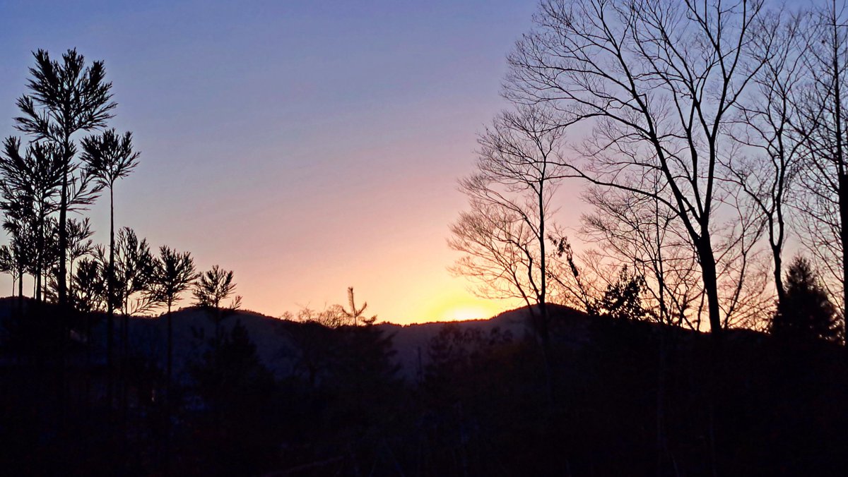今日の夕空も綺麗だったので📸 三男のお嫁ちゃん今朝破水して入院中