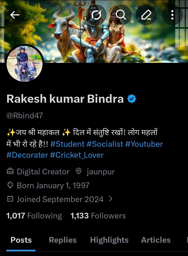 Rbind47's tweet image. आप सभी साथियों का बहुत बहुत धन्यवाद आभार....0 से शुरू हुई कहानी आज 1100+ साथी पुरे हो गए है...
ये आप सभी के सहयोग और समर्थन से संभव हुआ है..... ❤️🙏
आप सभी ऐसे एक दूसरे का मदद करते है ऐसे ही कारवा बढ़ता रहे.... ❤️🙏