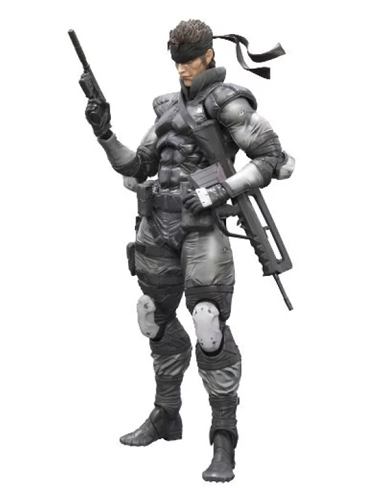 「レインボーシックス シージ」のスネーク。
MGS1に登場したアサルトライフルのFA-MASをモデルにしたF2を携行しているのですが。

スリングで胸に固定していて、MGSVの装備方法の再現だと思うのですがプレイアーツ改のソリッドにも通じていて良いですね。
