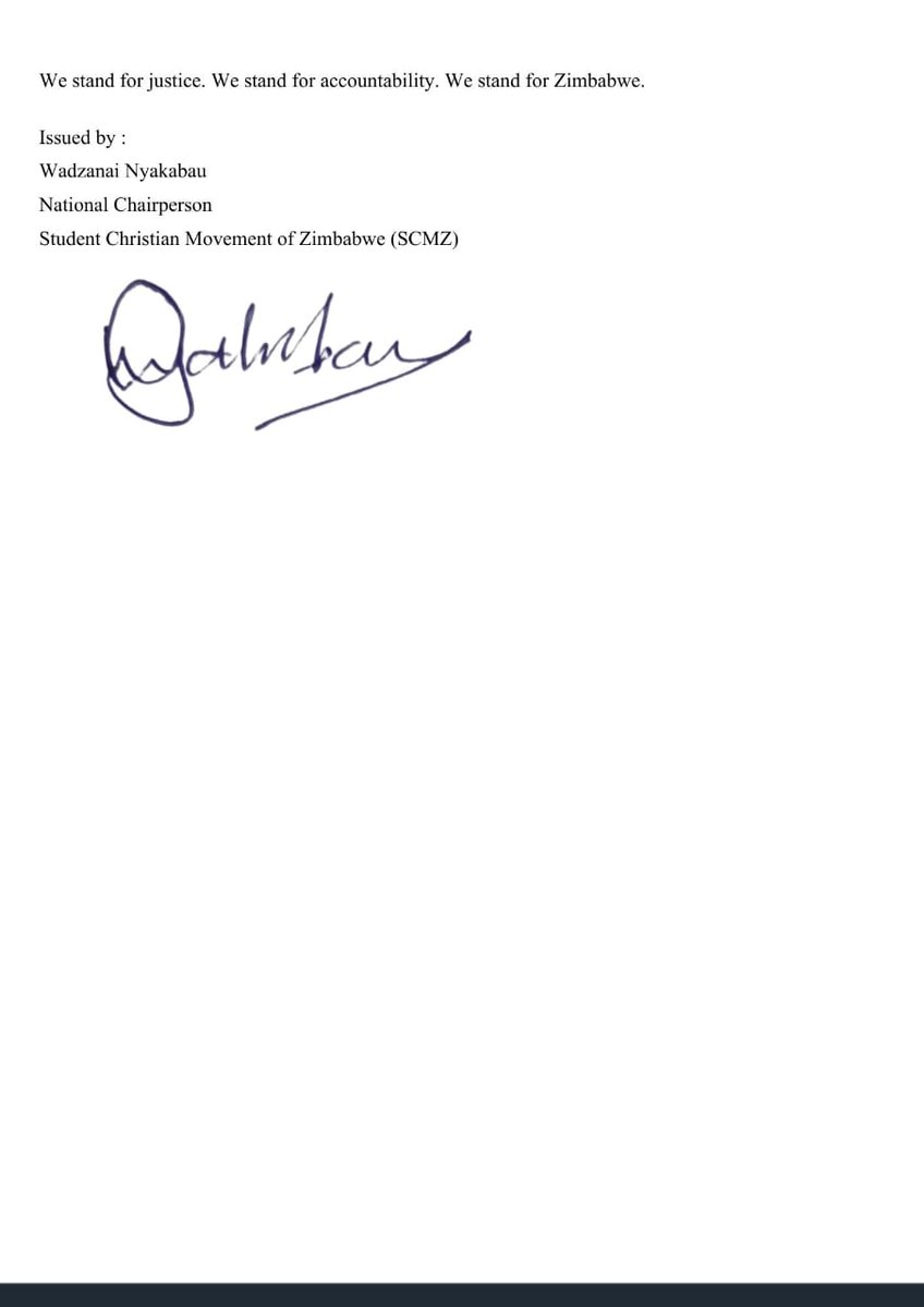 Students Christian Movement of Zimbabwe tweet media