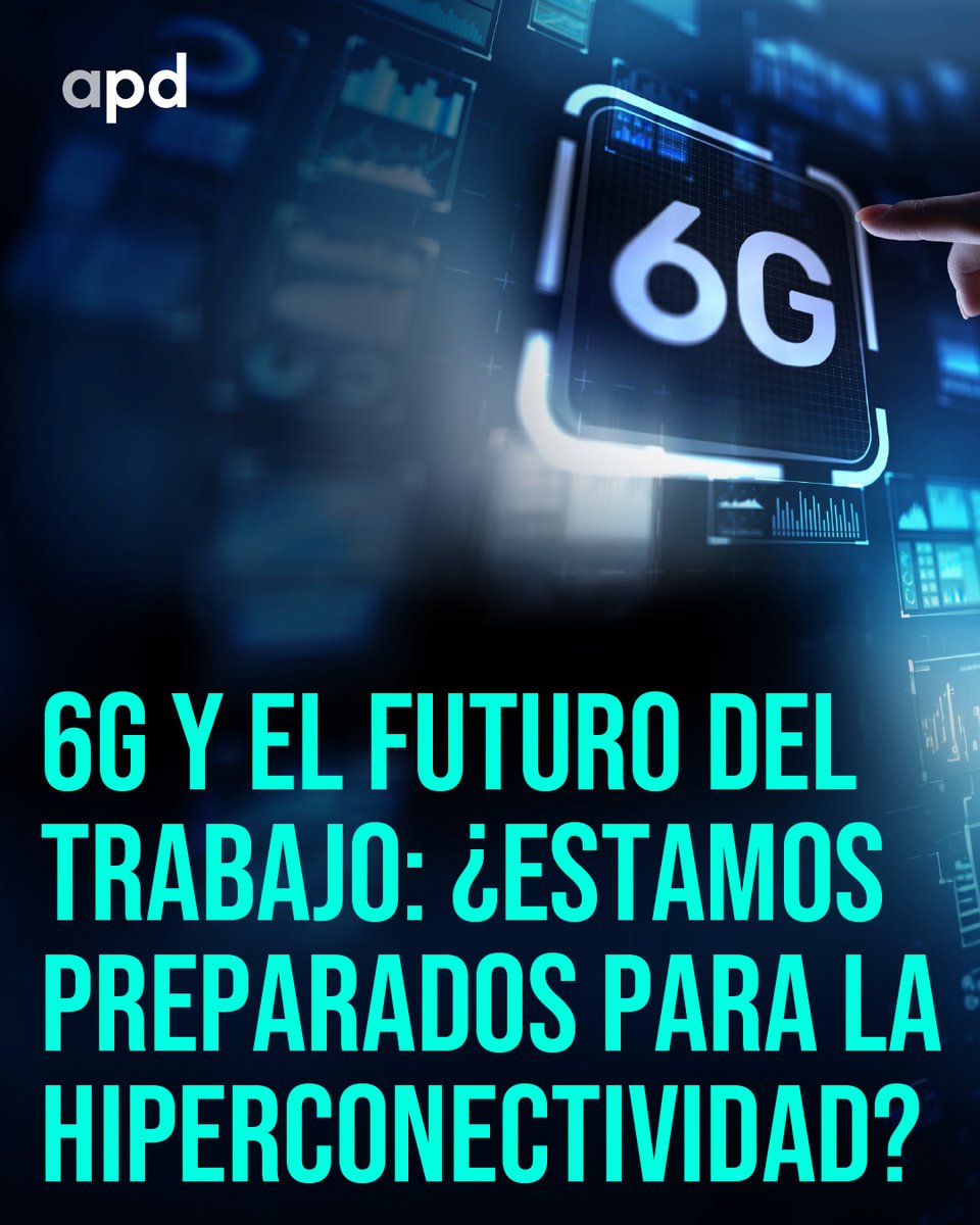 APDasociacion's tweet photo. ¿Quieres descubrir cómo el #6G redefinirá el futuro del trabajo? Te contamos cómo la hiperconectividad impactará en liderazgo, el talento y la productividad empresarial 👉 https://t.co/fMbwo9jva0 https://t.co/PuevMggf2G