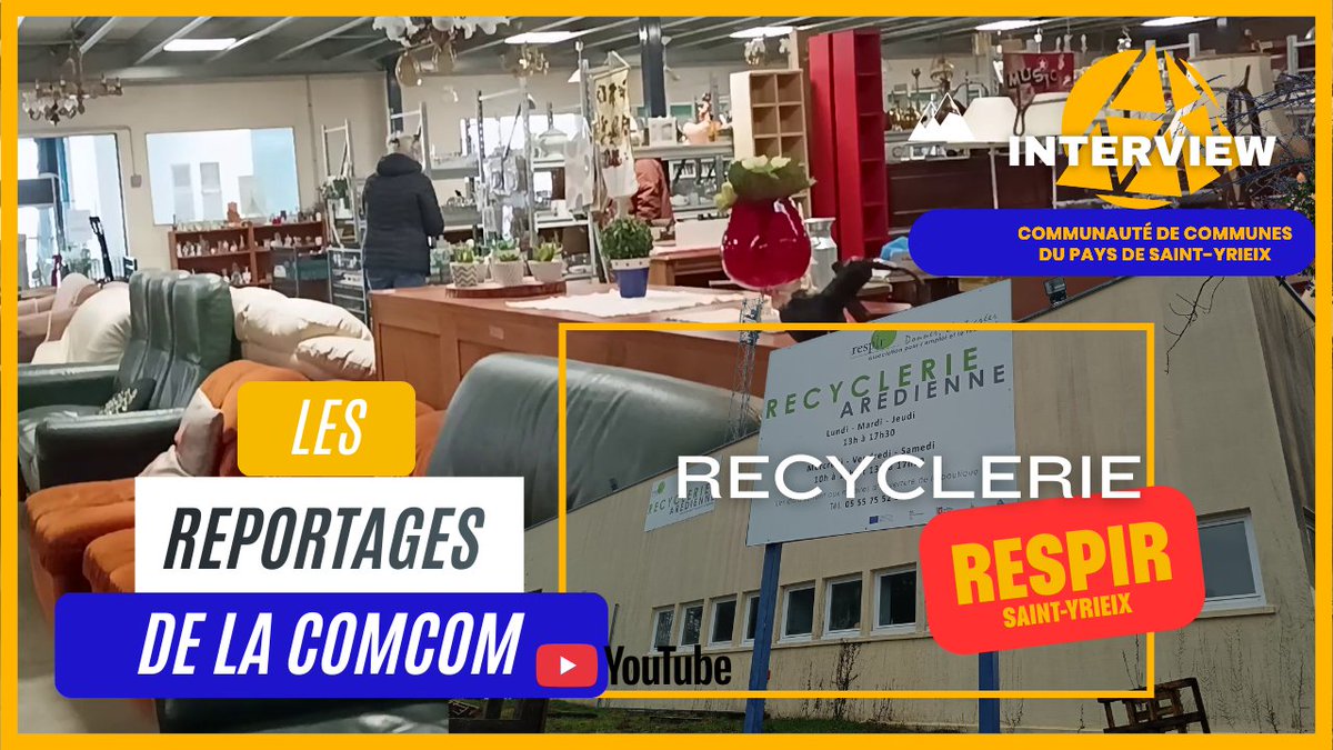LES REPORTAGES  DE LA COMCOM RECYCLERIE RESPIR youtu.be/89S3FyNiUPE?si… via <a href="/YouTube/">YouTube</a>
