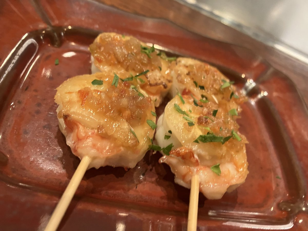 好きな鉄板焼きバルへ。あのときもお越しいただきましたよね！と凄まじい店主の記憶力。。もっと好きになっちゃうじゃない…！