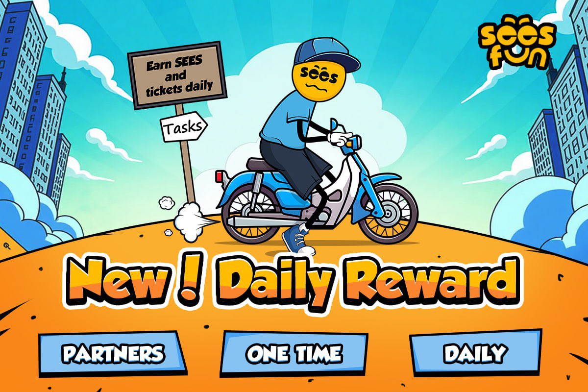 SeesFun's tweet photo. 🎯 Daily Tasks = Daily Wins!
Still voting? Your rewards are waiting🤑
Complete your daily activity tasks, stack up coins, grab tickets, and keep your prediction streak alive. 
Every click counts. Every vote moves you closer to the top💰🎟
👉Tap and see what you’ve unlocked today! https://t.co/xxyRXGvm6R