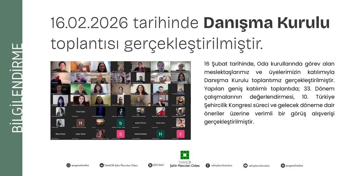 TMMOB Şehir Plancıları Odası tweet media