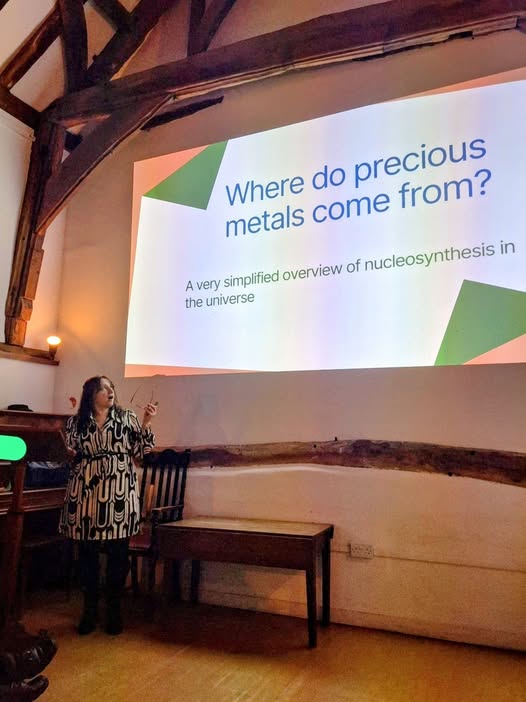 On Friday evening, MKAS member Theresa also gave a talk on where the chemical elements around us come from.  It was a thought-provoking journey from the birth of the Universe to the gold in our jewellery.
facebook.com/MKastronomical

mkas.org.uk
