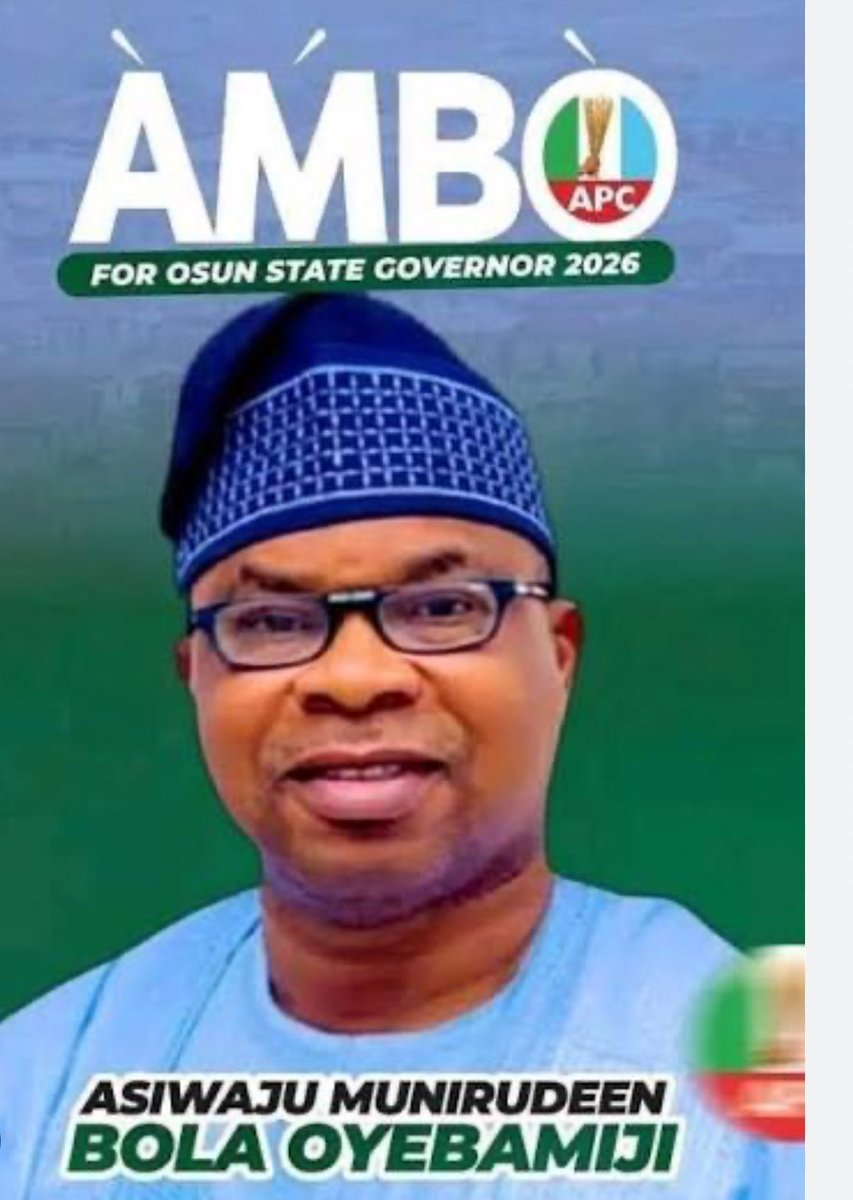 APC’s Gubernatorial candidate in Osun, Asiwaju Munirudeen Bola Oyebamiji (AMBO) was commissioner for Finance under Oyetola and Aregbesola.

He was the brain behind the half salaries Aregbesola paid Osun civil servants and also behind why Oyetola owed pensioners.

He’s a failure.