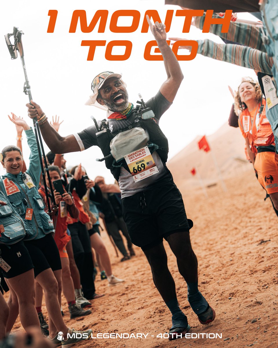 marathonDsables's tweet photo. The countdown is ticking ⏳
There is 1 month left before the desert adventure begins!

The Sahara is calling! https://t.co/t063F8m7pB