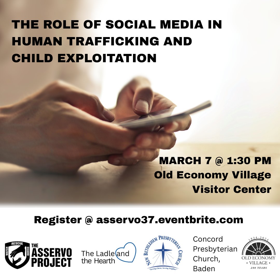 Join us for The Impacts of Social Media: The Real Role it Plays in Human Trafficking &amp; Child Sexual Exploitation

Learn how social media impacts sexual exploitation, human trafficking &amp; increases the demand in our communities.