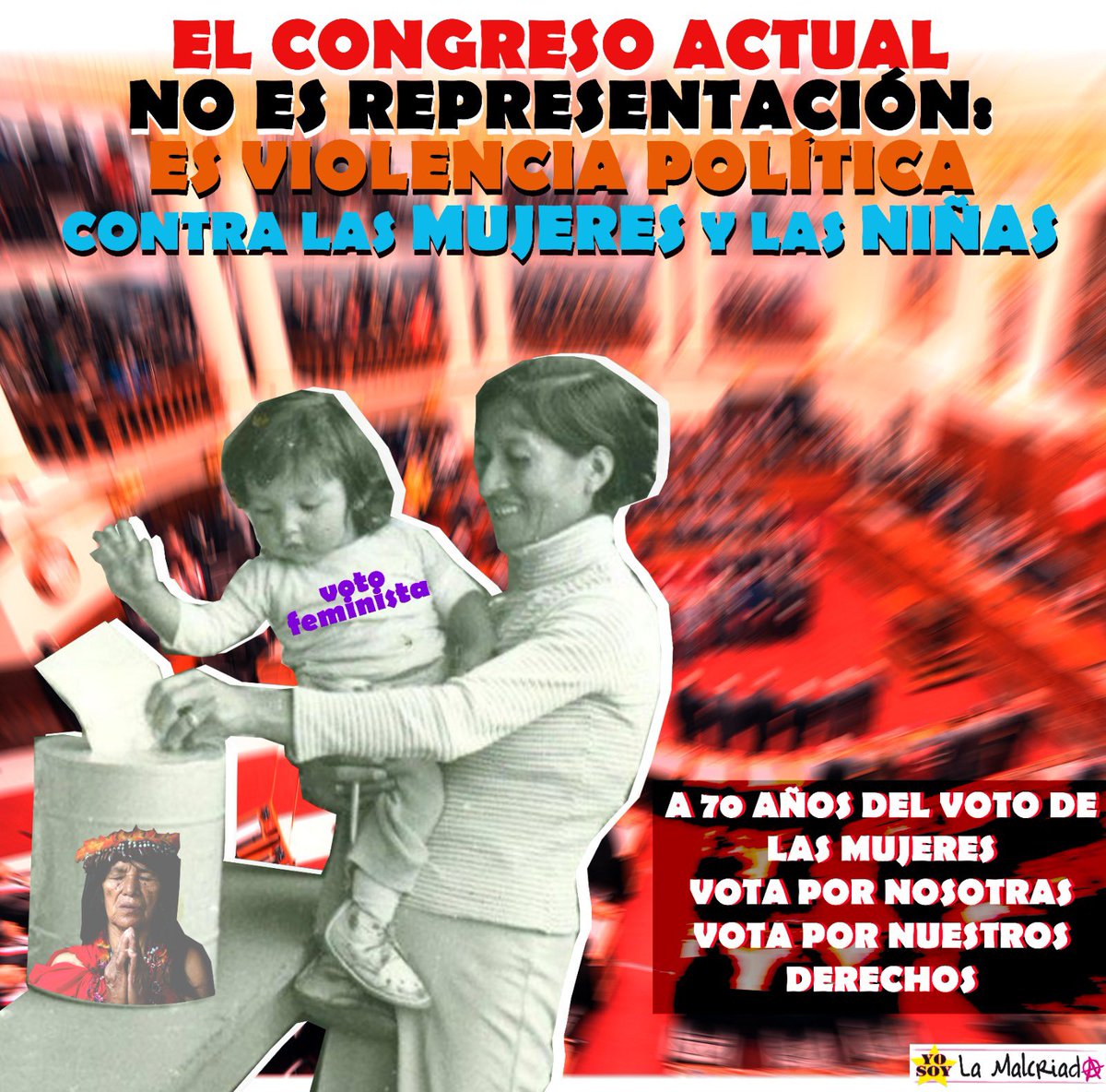 El peor Congreso no se define por derechas o izquierdas, sino por el retroceso en derechos y en institucionalidad, especialmente contra mujeres y niñas.
En 1956 votamos por primera vez. En abril 2026: votar con memoria, votar feminista, votar por nosotras.
