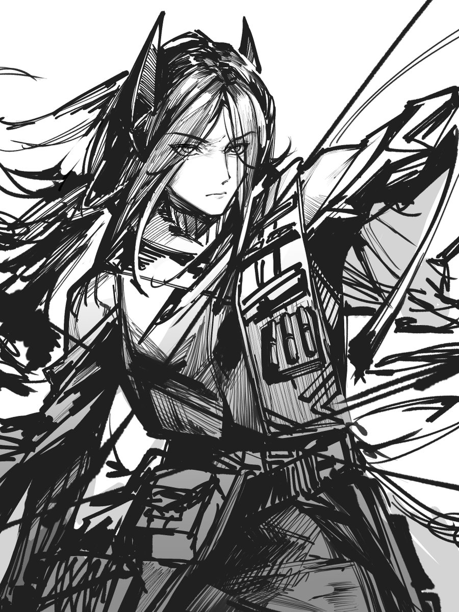 イネス】 #アークナイツ版深夜の真剣お絵かき60分一本勝負 #アーク