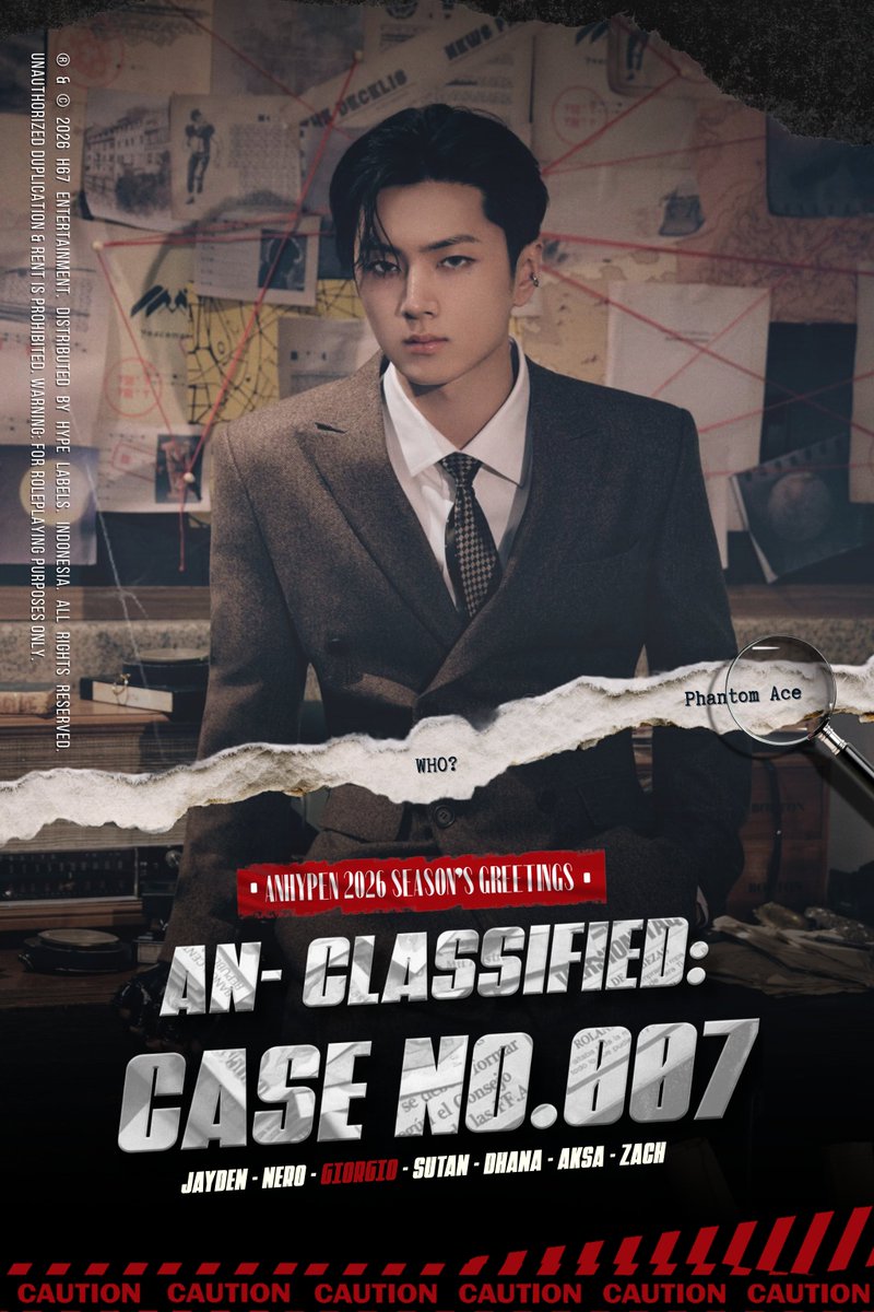 ㅤㅤ
❬    🕵️‍♂️ 𝐀𝐆𝐄𝐍𝐓 #𝐀𝐍𝟕𝟎𝟎𝟑   ❭
ㅤ
“The journey to uncover the truth,
in 𝙖 𝙨𝙞𝙣𝙜𝙡𝙚 𝙨𝙝𝙤𝙩..”
ㅤ
#AN_PhantomAce #ANHYPEN
ㅤㅤ