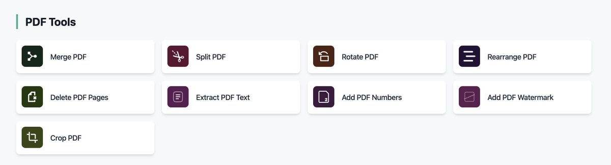 GoOnlineTools now offers PDF Tools – goonlinetools.com/category/pdf/

These tools perform all processing locally in your browser. Unlike other tools, your sensitive data remains completely secure.

#pdf