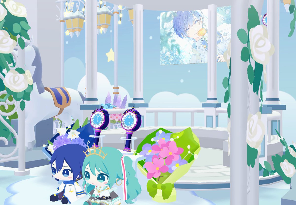 カイトさんのBD百景に行きました！カイトさんのブロックアートが置かれ