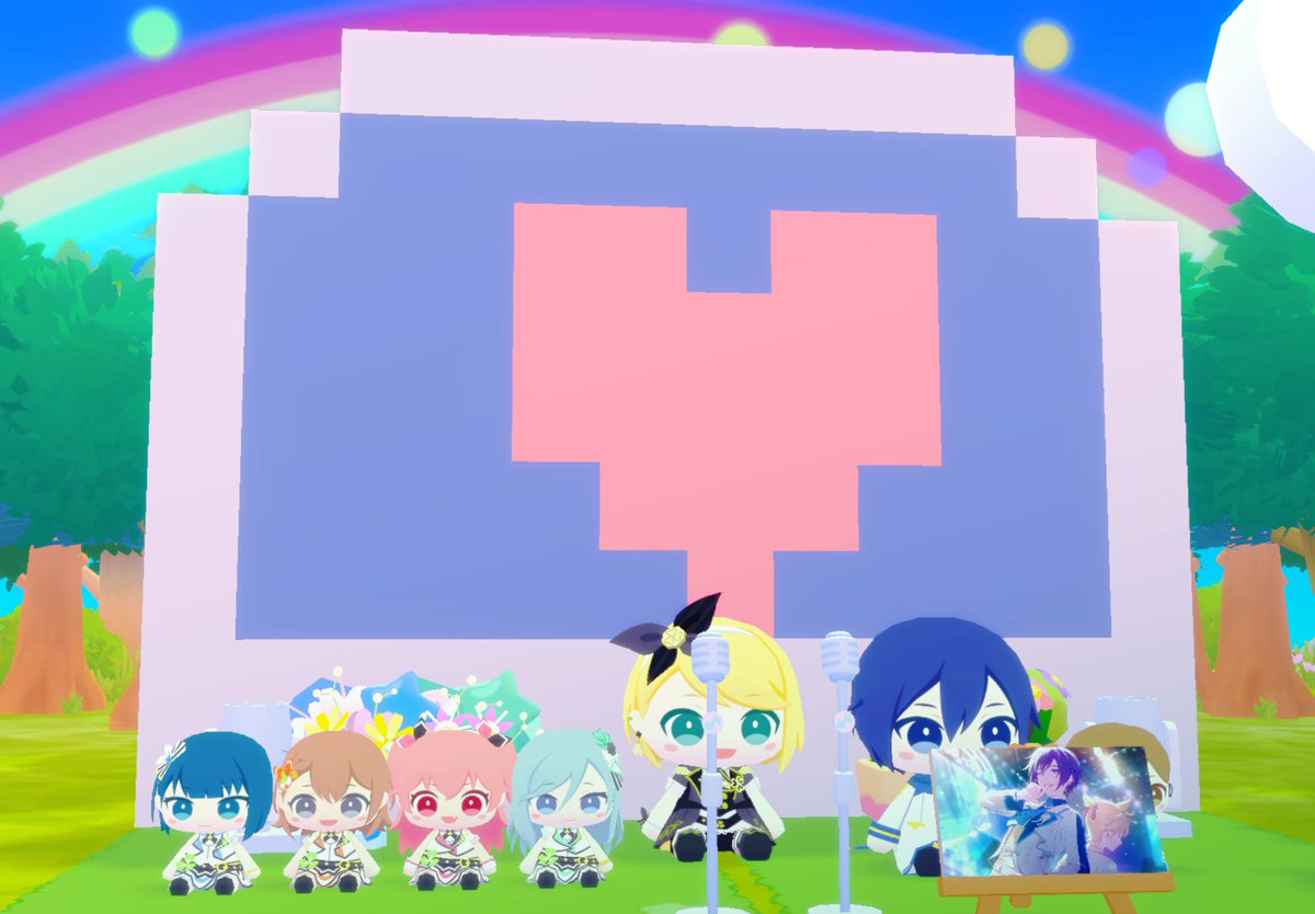 カイトさんのBD百景に行きました！カイトさんのブロックアートが置かれ