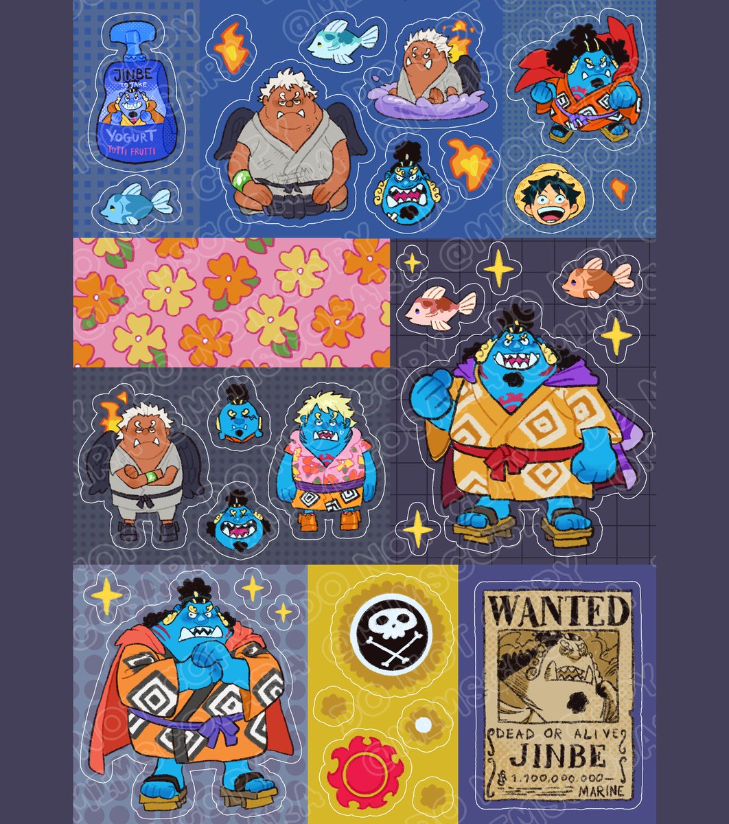 mimscosara's tweet photo. JINBE STICKER SHEET 🦈🌊💙 (10/10)

[ coming soon in ko-fi shop ]

Shares are appreciated 💖
.
.
.
#jinbe #strawhatcrew #stickersheet #sticker https://t.co/yKaxt8z3KI