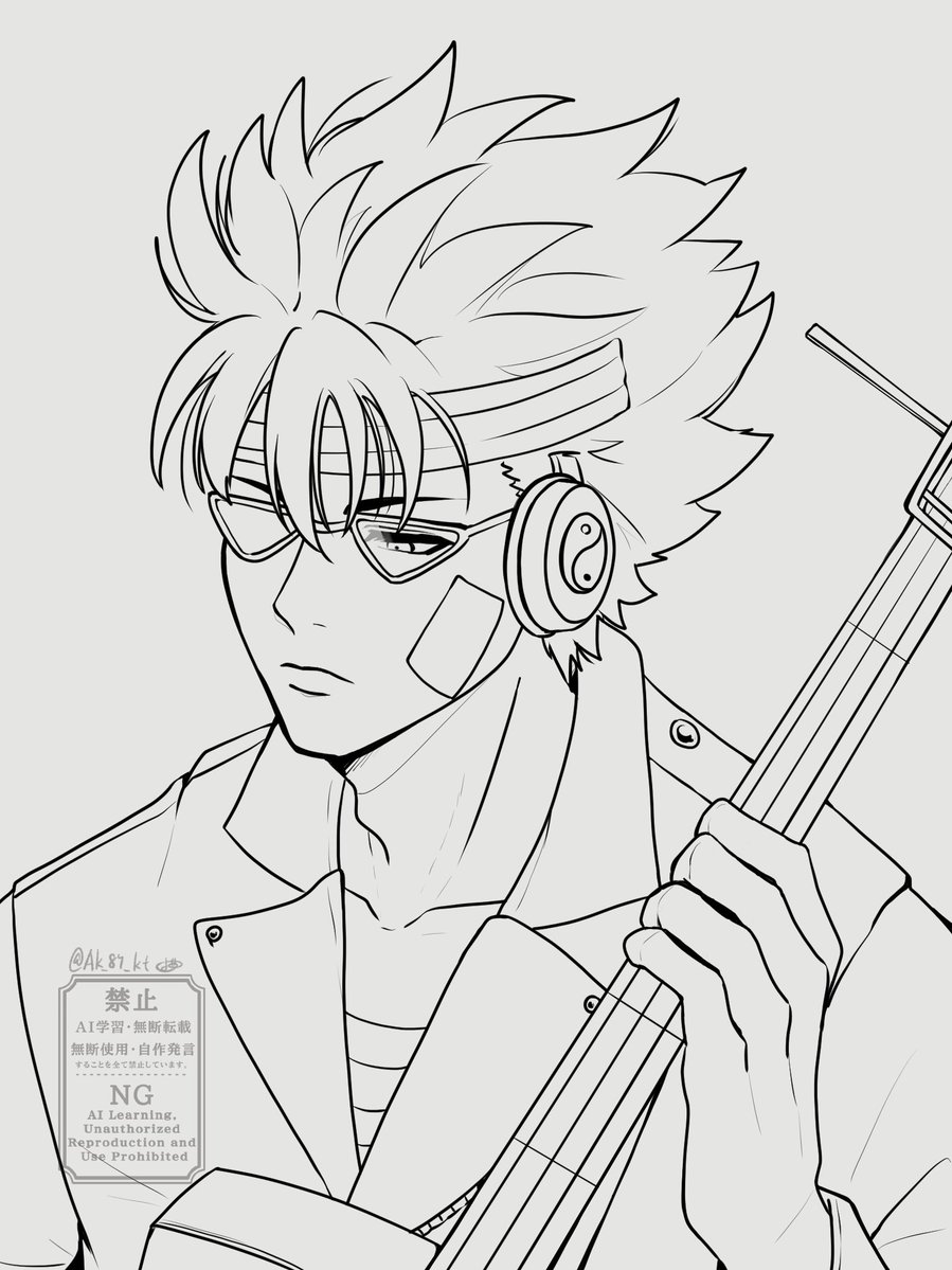 ◀︎初描き・本日の4枚目▷ 昨日原作を手に取り観察して絵を描いた