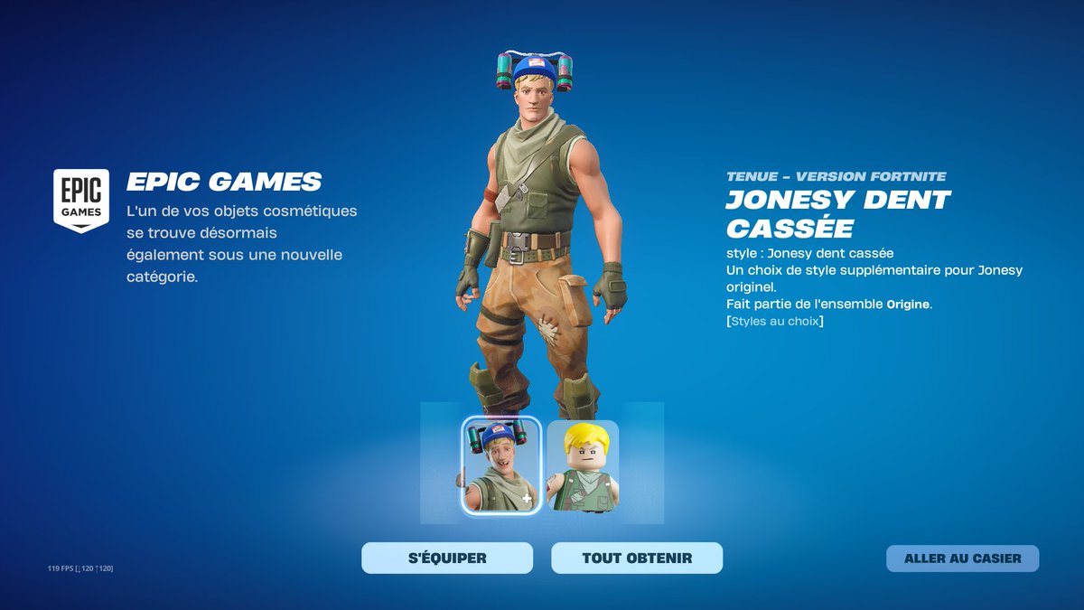 Bon ça va ils en ont pas fait un skin à part en entière à 1500 vbucks mdrr