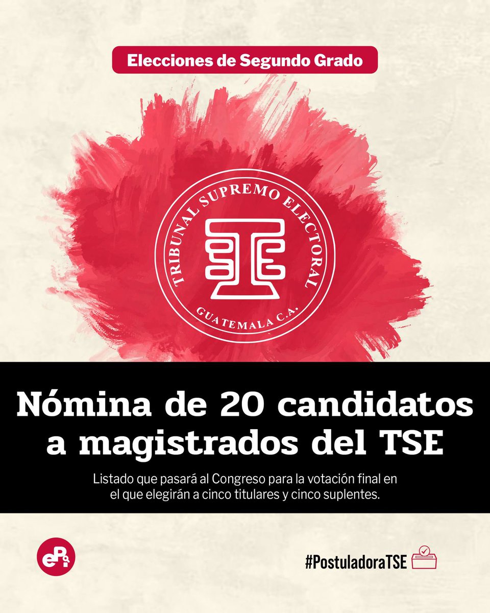 ManfredoGuate's tweet image. 🚨URGENTE 🚨Hoy solicitaremos por medio de una carta al Congreso @CongresoGuate que ejerza su facultad de impugnar la nomina de candidatos a Magistrados al -TSE- recibida por la Comisión de Postulación respectiva.
📌El Congreso puede y debe impugnar el listado de candidatos a