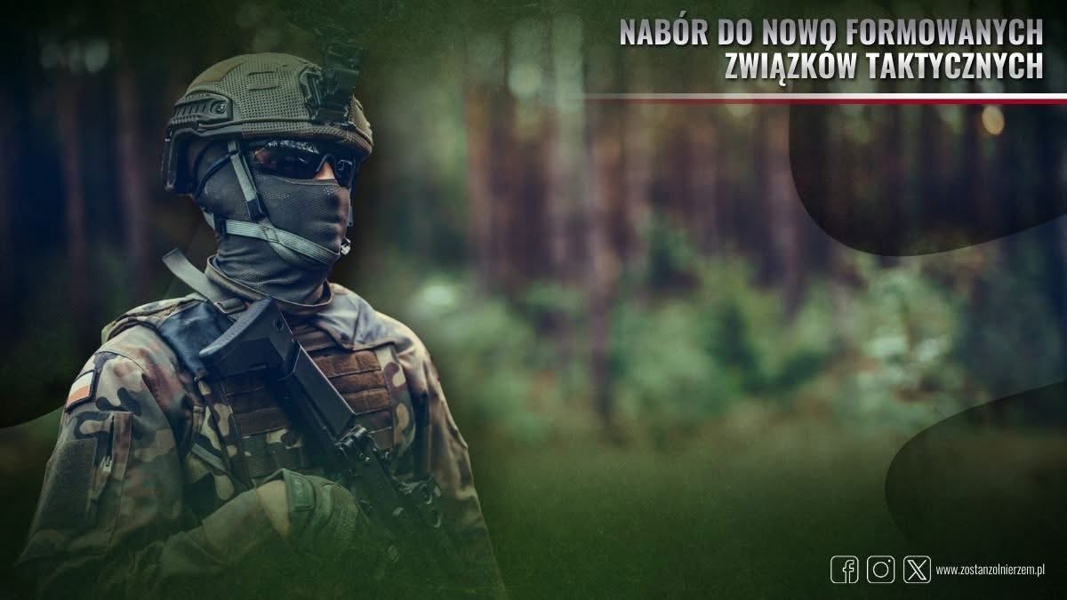 Trwa rekrutacja  do nowo formowanych związków taktycznych Sił Zbrojnych RP (D2KP-DKL, 5.pdow, 18. DZ, 1.DPLeg, 8.DPAK oraz 1. BR) 

Chętnych zapraszamy do kontaktu: 
📞 261-312-435