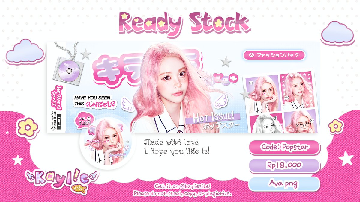 kayliesite's tweet image. ౨ ◟❤️‍🩹 𓈒⠀help  RT,  thankies!

🐰% .. henlOo! scroll this thread .. i have 26 layout ready stock hearts2hearts 🩷 🪽◞  idr. 18k/each, free re-text! grab them on my DM or tele 📞🥛

h2h rs ian, carmen, a-na, jiwoo, yuha, stella, ye-on, juun  #zonauang