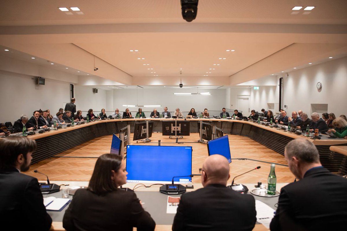 Tsihanouskaya's tweet image. Today, I spoke at a side-event during the #OSCE PA's Winter Meeting in Vienna on Belarus’s path to democracy and humanitarian priorities. 

Even though there is currently no legitimate Belarusian delegation in the OSCE PA, the Belarusian people deserve to have their voice heard.