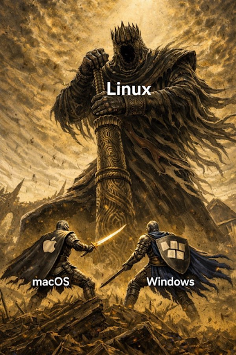 akshay_puj18850's tweet photo. Linux: FREE • POWERFUL • CUSTOMIZABLE • PAIN INCLUDED

Windows &amp; macOS:
“Can we just… click install?”
Linux users:
“No. You must suffer to achieve enlightenment.”

#LinuxMemes #Programmers #TechMemes #OpenSource #Software #Developers #GeekHumor #CodingLife https://t.co/h8HQbETcxI