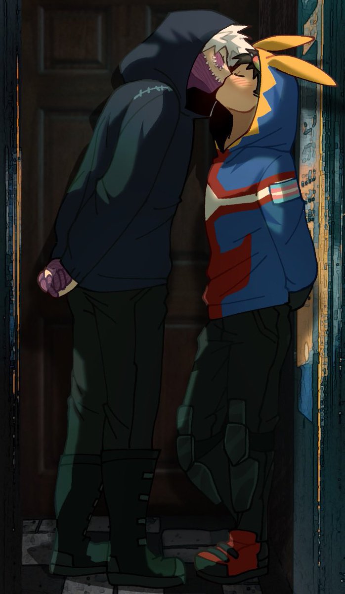 Haven’t posted a #fireant #toukoi c0mmission in a minute so I bring the fans this adorable one of them kissing SHOUTOUT TO <a href="/MildlyAv3rage/">🎀Fajitas🎀</a> FOR THIS IT CAME OUT SO CUTE